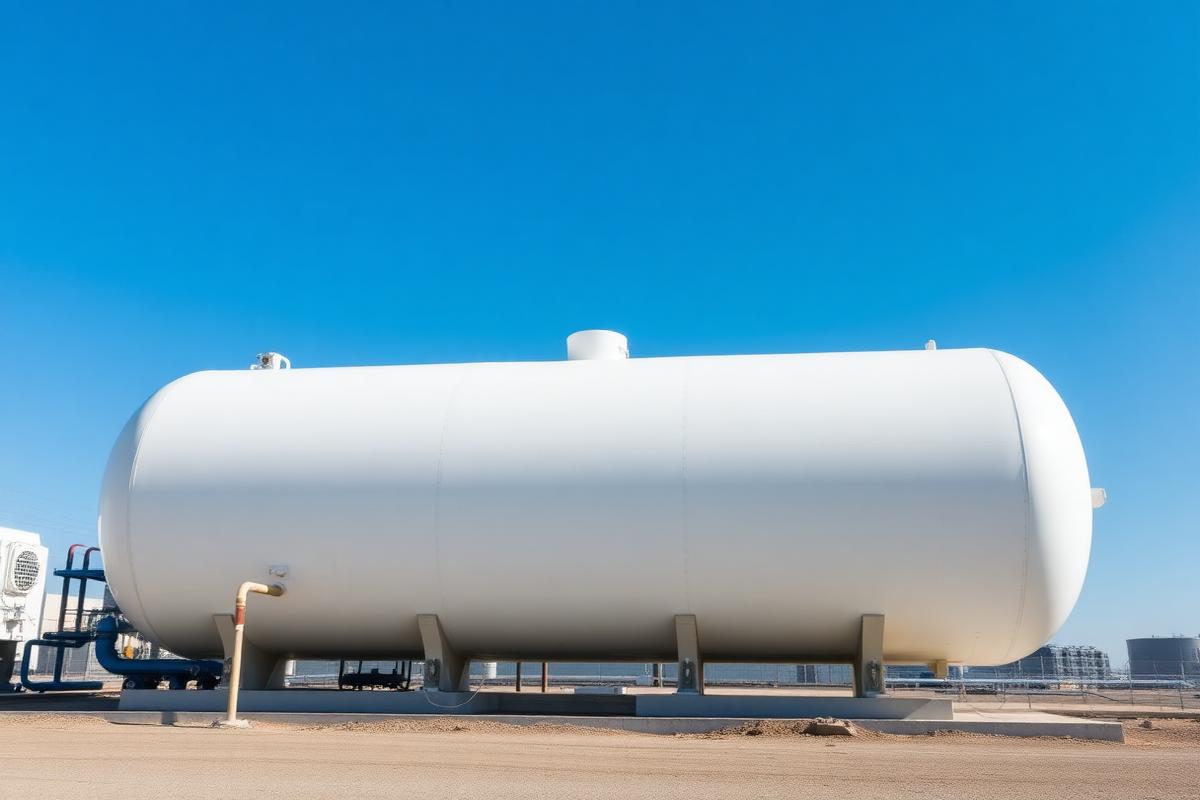 LPG propane storage tank